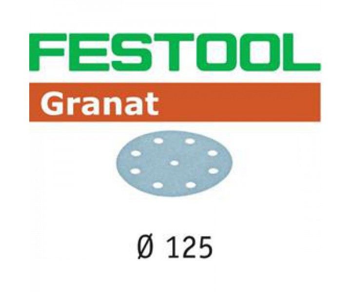Фото Материал шлифовальный Festool Granat P180, компл. из 100 шт. STF D125/9 P 180 GR 100X в интернет-магазине ToolHaus.ru
